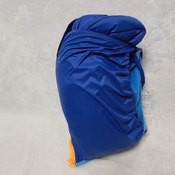 Lands End Primaloft Hybrid Blue Packable Puffer Yellow Zipper Mens Size L 42-44 - Picture 12 of 14